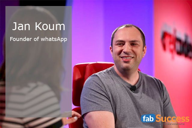 Jan Koum Co-founder And CEO Of The Globally Famous Mobile Messaging Application – WhatsApp