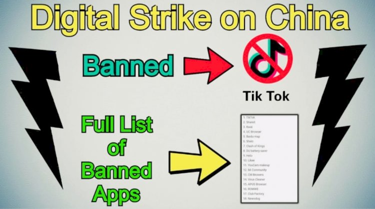 Indian Government Digital Strike On China || 59 Chinese Applications Usage Ban Including Tik Tok