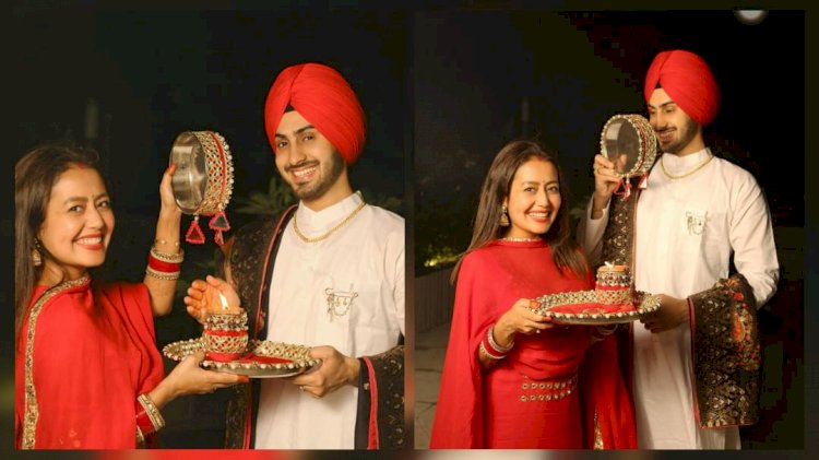 Neha Kakkar Looks Excited, Smart, and Sweet On Her first Karwa Chauth
