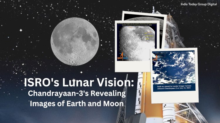 ISRO's Lunar Vision: Chandrayaan-3's Revealing Images of Earth and Moon